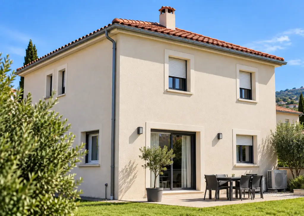 Toiture après nettoyage à Montpellier